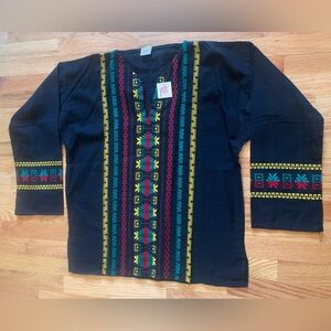 Rasta Guatemalan Long Sleeve Hippie Top (Gypsy Rose Brand) NEW CONDITION!!!
